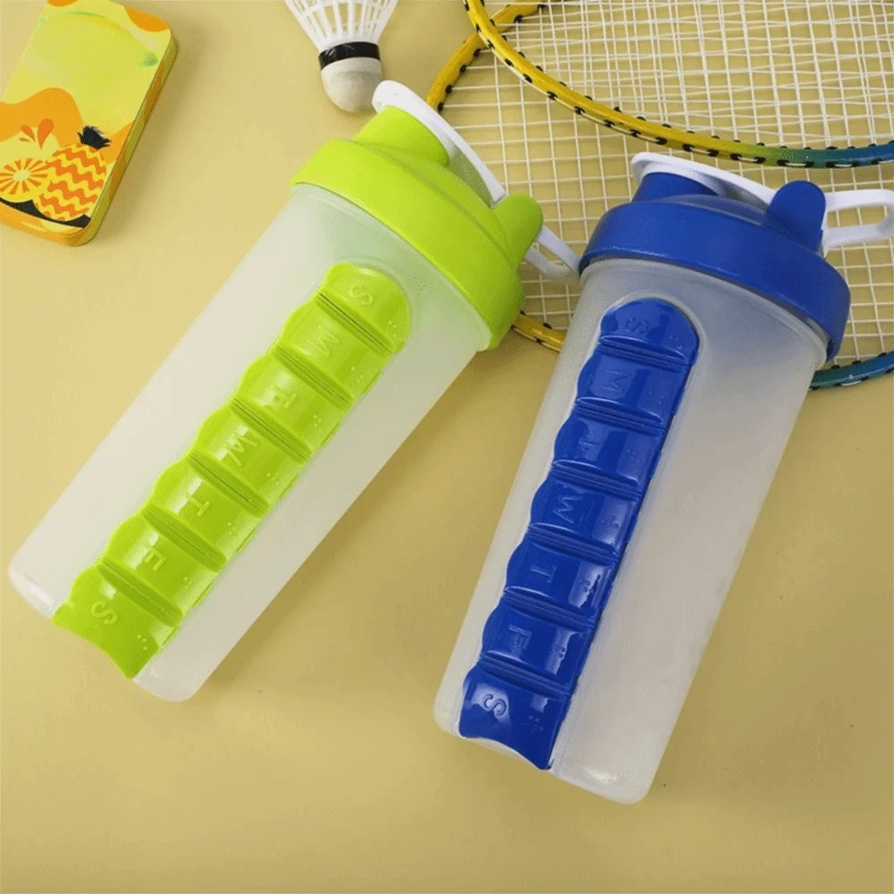 7 Grids Medicine Box Medicine Box Water Bottle Daily Pill Boxes Organizer 600ml Pill Boxes Sports Water Bottle Plastic 2 in 1
7 Grids Medicine Box Medicine Box Water Bottle Daily Pill Boxes Organizer 600ml Pill Boxes Sports Water Bottle Plastic 2 in 1