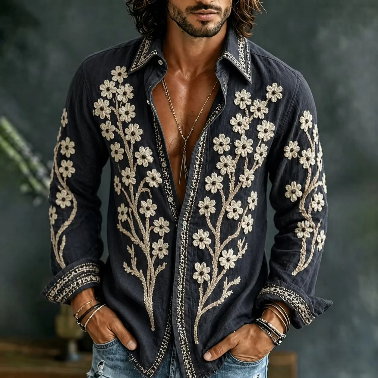 New men's soft pink cherry blossom shirt, Chinese style Zen artistic leisure vacation loose fitting shirt clothing
New men's soft pink cherry blossom shirt, Chinese style Zen artistic leisure vacation loose fitting shirt clothing