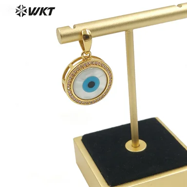 WT-MP204 Wholesale Fashion Gold Electroplated Round Charming Evil Eye Cubic Zircon Pendants Friends Gift Birthday PARTY
WT-MP204 Wholesale Fashion Gold Electroplated Round Charming Evil Eye Cubic Zircon Pendants Friends Gift Birthday PARTY