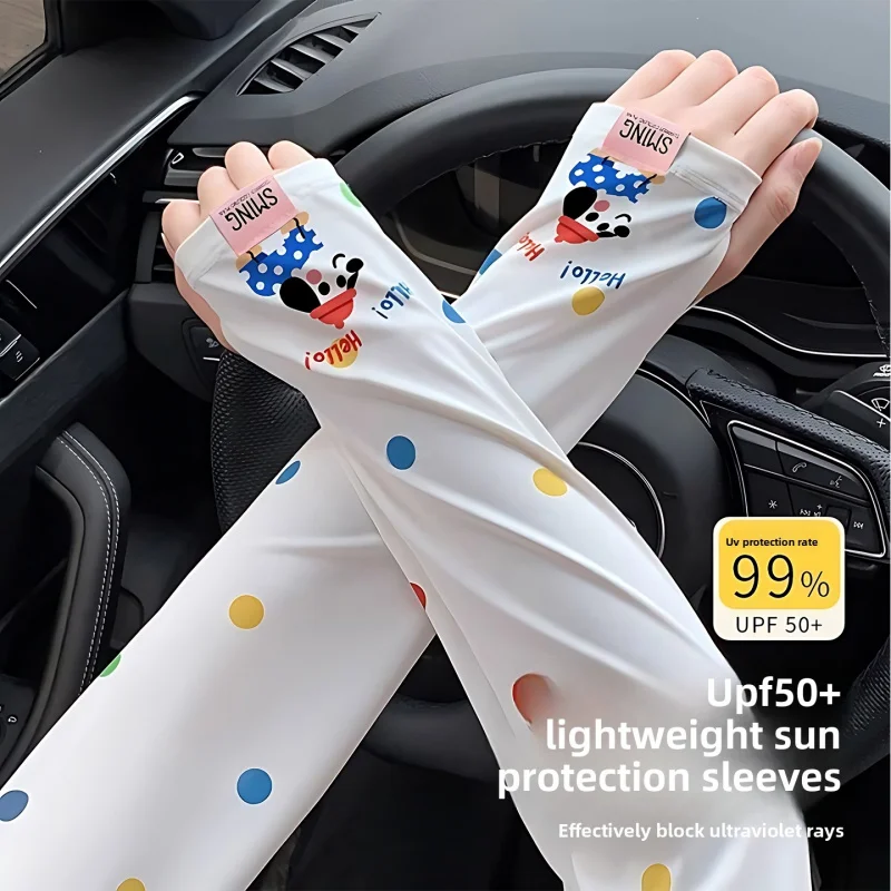 Cute Cartoon Loose Sunscreen Sleeves for Women, Summer Outdoor Ice Silk UV Protection Breathable Sunshade Sunscreen Ice Sleeves
Cute Cartoon Loose Sunscreen Sleeves for Women, Summer Outdoor Ice Silk UV Protection Breathable Sunshade Sunscreen Ice Sleeves