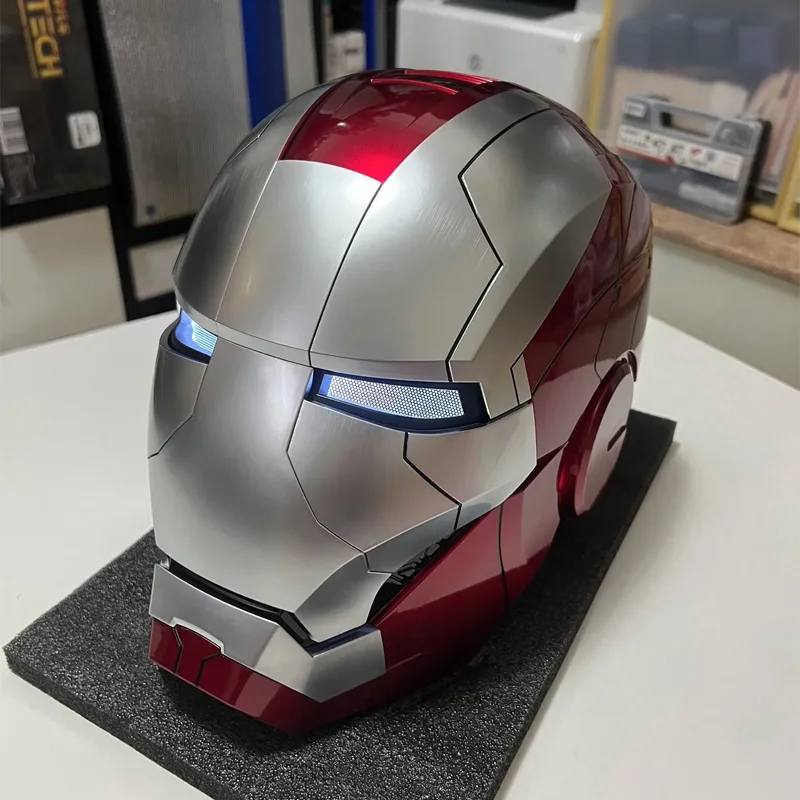 1:1 Iron Man Mk5 Helmet Jarvis Mask Scale Collectible Wearable Voice Control Tri Modes Glowing Opening Closing For Adult Cosplay
1:1 Iron Man Mk5 Helmet Jarvis Mask Scale Collectible Wearable Voice Control Tri Modes Glowing Opening Closing For Adult Cosplay