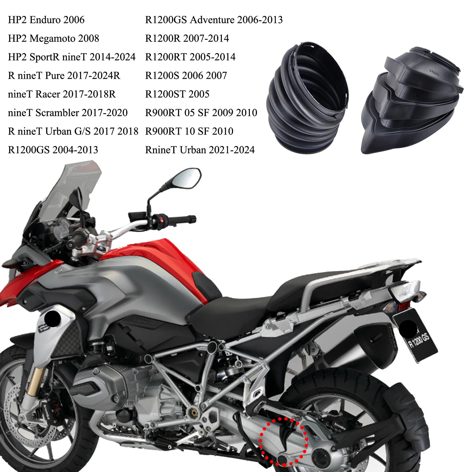 PANICAL for BMW R1200R R1200GS RT ST R900 HP2 HP2 motorcycle drive shaft dustproof sleeve protective rubber sleeve accessories
PANICAL for BMW R1200R R1200GS RT ST R900 HP2 HP2 motorcycle drive shaft dustproof sleeve protective rubber sleeve accessories