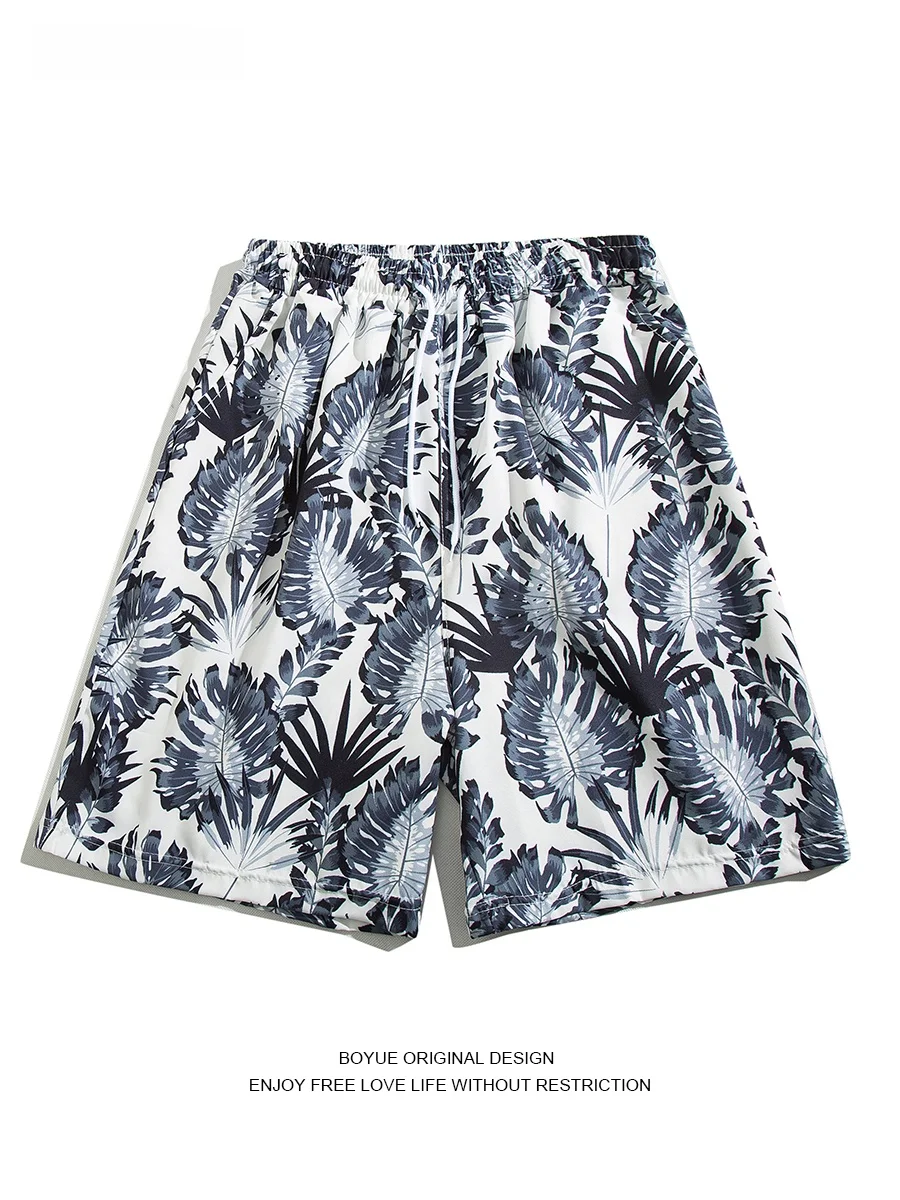 Boyue Beach Travel Plant Print orts Youth Casual Five-Quarter Length Men's Loose Fit Spor Summer Trousers Faionable Trendy
Boyue Beach Travel Plant Print orts Youth Casual Five-Quarter Length Men's Loose Fit Spor Summer Trousers Faionable Trendy