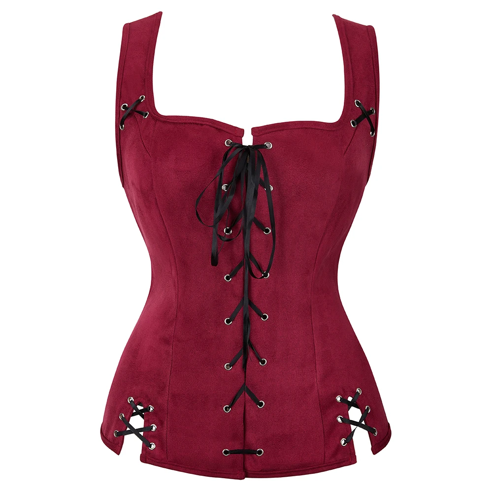 Renaissance Pirate Vest Cosplay Costume Steampunk Gothic Lace Up Waistcoat For Women Medieval Straps Vest Match Blouse Plus Size
Renaissance Pirate Vest Cosplay Costume Steampunk Gothic Lace Up Waistcoat For Women Medieval Straps Vest Match Blouse Plus Size