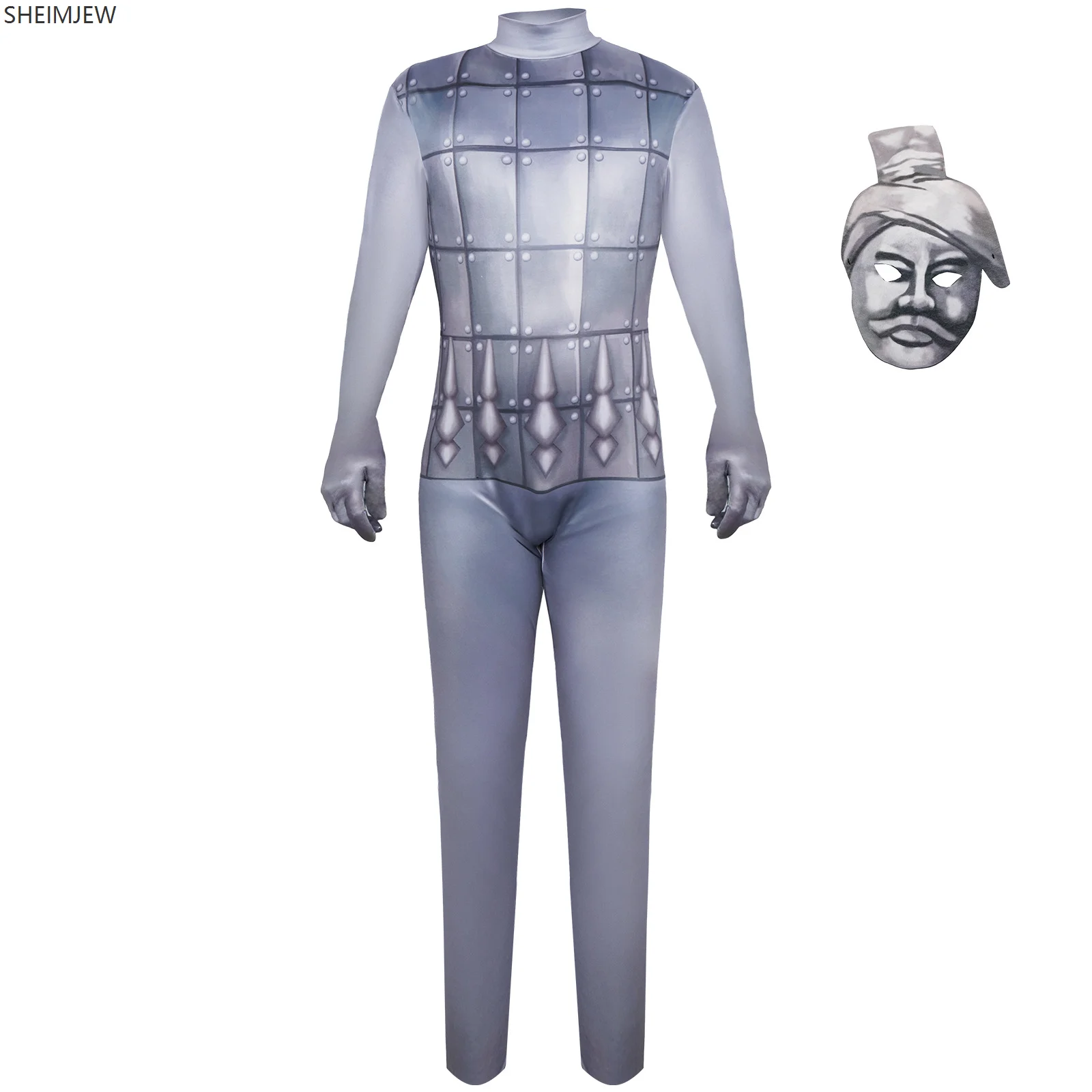 Anime Chinese Terracotta Warriors Costume Adult Children Halloween Terracotta Warriors Bodysuit Cosplay Stage Party Mask Set
Anime Chinese Terracotta Warriors Costume Adult Children Halloween Terracotta Warriors Bodysuit Cosplay Stage Party Mask Set