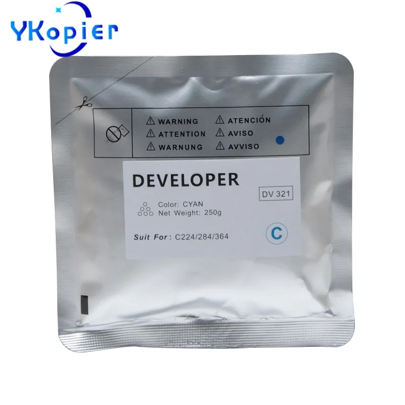 DV321 Cyan 250G Developer Powder For Konica Minolta Bizhub BH C224 C284 C364 C454 C554 BHC224 BHC284 BHC364 BHC454 Developer
DV321 Cyan 250G Developer Powder For Konica Minolta Bizhub BH C224 C284 C364 C454 C554 BHC224 BHC284 BHC364 BHC454 Developer