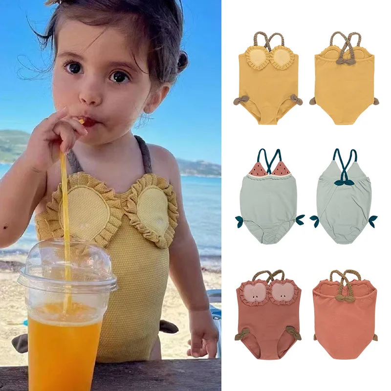 In stock! The new summer InS-style children's fruit-shaped swimsuit is cute and quick-drying. It's a strappy swimsuit for girls
In stock! The new summer InS-style children's fruit-shaped swimsuit is cute and quick-drying. It's a strappy swimsuit for girls