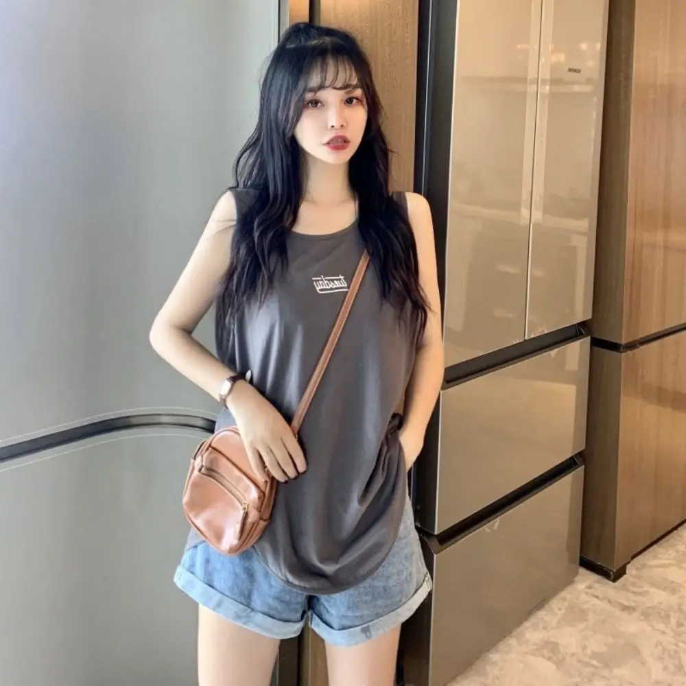 Fashion Loose Sleeveless T Shirt Large Size Simple Vest Top Women Thin Summer Clothes Casual Tank Top Girl Ladies
Fashion Loose Sleeveless T Shirt Large Size Simple Vest Top Women Thin Summer Clothes Casual Tank Top Girl Ladies