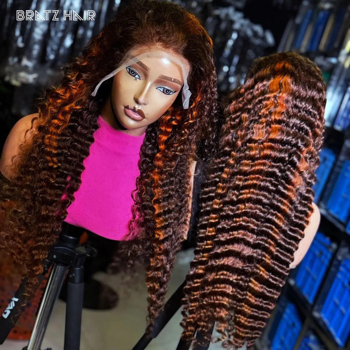 Highlight Orange 360 13x6 Lace Front Wigs Deep Wave 13x4 HD Lace Frontal Wig for Woman Pre Plucked P4/350 Colored Deep Wave Wig
Highlight Orange 360 13x6 Lace Front Wigs Deep Wave 13x4 HD Lace Frontal Wig for Woman Pre Plucked P4/350 Colored Deep Wave Wig