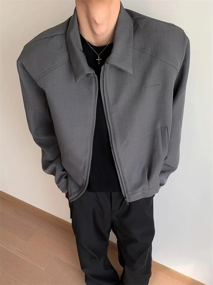 Cleanfit American Sle ort oulder Flip Collar Jaet Men's Spring Autumn Faion Brand High-End Feeling Haome Admin J...
Cleanfit American Sle ort oulder Flip Collar Jaet Men's Spring Autumn Faion Brand High-End Feeling Haome Admin J...