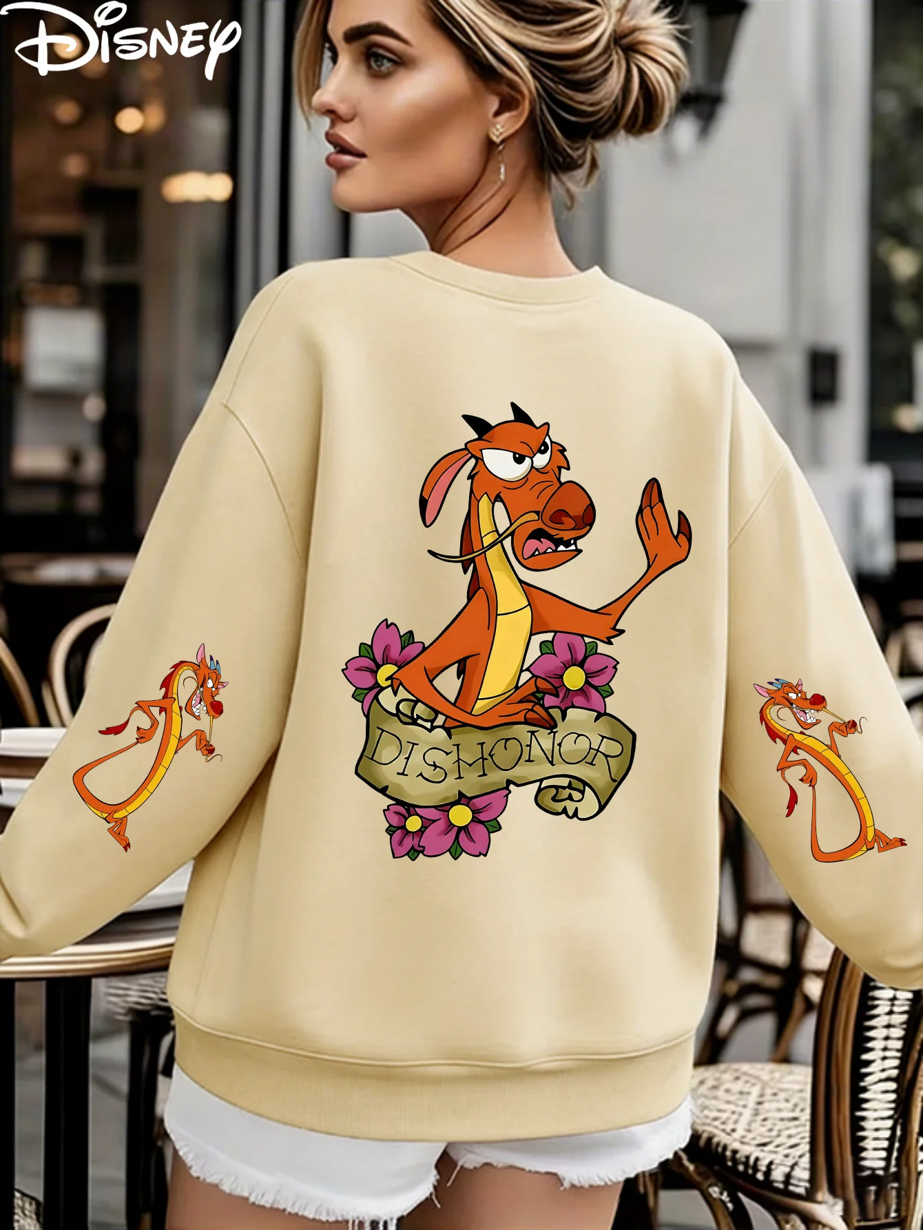 Disney Women's Mulan and Mushu Dragon Pattern Sweatshirt Spring and Autumn Fleece Sweatshirt Everyday Outdoors for Any Occasion
Disney Women's Mulan and Mushu Dragon Pattern Sweatshirt Spring and Autumn Fleece Sweatshirt Everyday Outdoors for Any Occasion