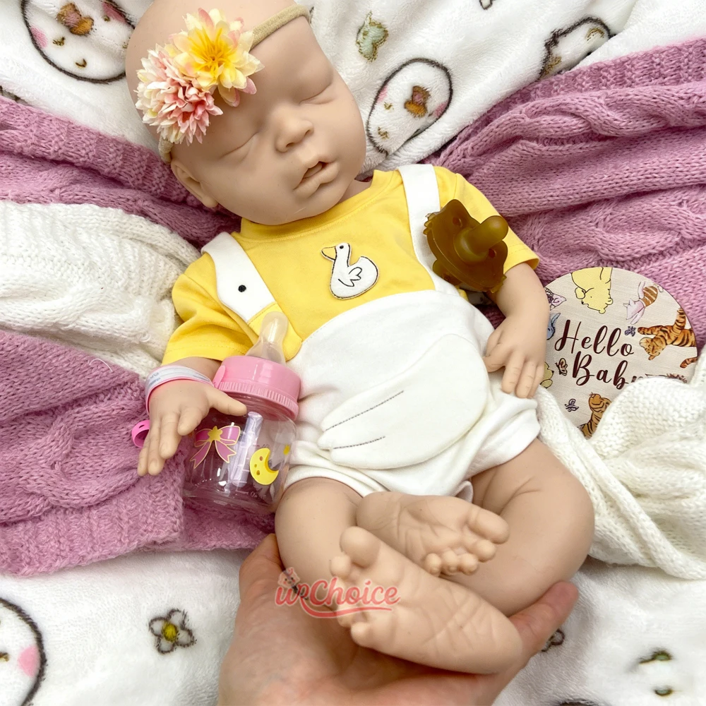 Handmade 45cm Full Solid Silicone Reborn Baby Girl Soft Touch Feeling Lifelike Weighted Doll Comfortable to Hold for Alzheimer’s
Handmade 45cm Full Solid Silicone Reborn Baby Girl Soft Touch Feeling Lifelike Weighted Doll Comfortable to Hold for Alzheimer’s