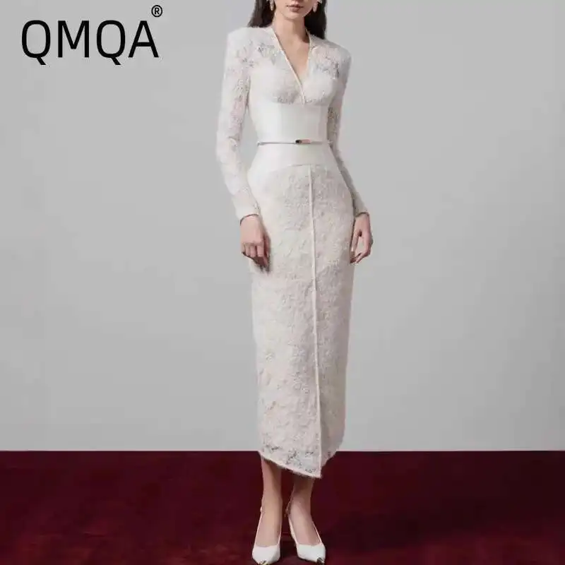 QMQA Модное женское элегантное кружевное платье Нишевое легкое роскошное кружевное лоскутное платье с v-образным вырезом и длинными рукавами с высокой талией Новинка 2023 года QM381
QMQA Модное женское элегантное кружевное платье Нишевое легкое роскошное кружевное лоскутное платье с v-образным вырезом и длинными рукавами с высокой талией Новинка 2023 года QM381
