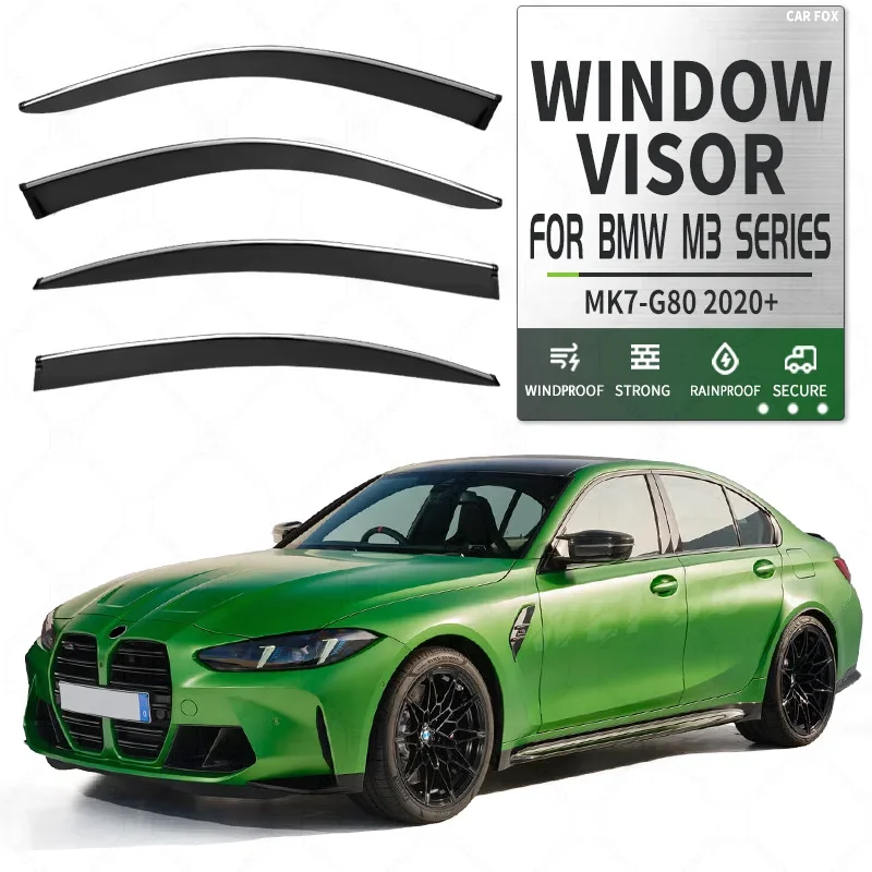 For BMW M3 series MK7 G80 2020-2024 Window Visor Vent Shades Ventvisor Wind Deflectors Visors Rain Guard Shades Visor Body Kit
For BMW M3 series MK7 G80 2020-2024 Window Visor Vent Shades Ventvisor Wind Deflectors Visors Rain Guard Shades Visor Body Kit
