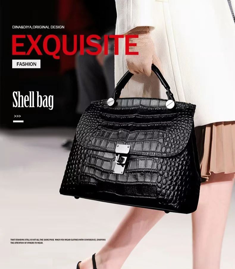 2026 New Fashion Alligator Pattern Women Handbags Genuine Leather Ladies Shoulder Bags Female Brand Luxury Crossbody Bag
2026 New Fashion Alligator Pattern Women Handbags Genuine Leather Ladies Shoulder Bags Female Brand Luxury Crossbody Bag