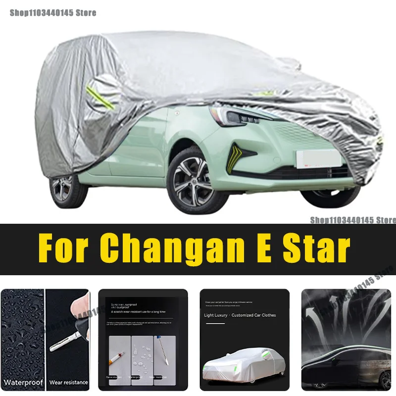 Full Car Covers Outdoor Sun UV Protection Dust Rain Snow Oxford cover Protective For Changan E Star Accessories
Full Car Covers Outdoor Sun UV Protection Dust Rain Snow Oxford cover Protective For Changan E Star Accessories