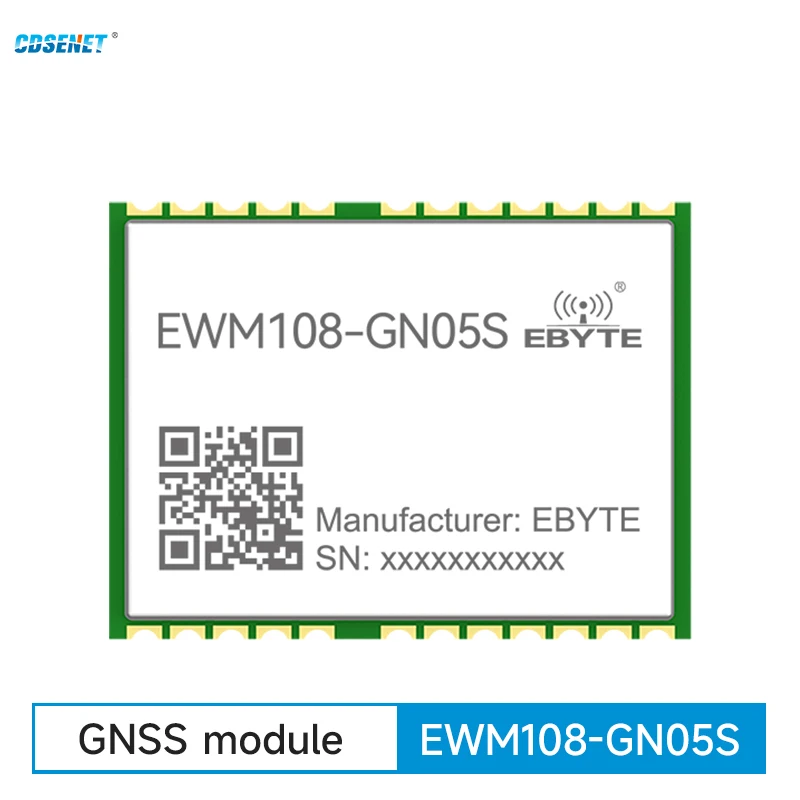 GNSS Positioning Module L1 L5 Dual Frequency BDS GPS GLONASS Galileo SBAS QZSS CDSENET EWM108-GN05S Low Power LNA TCXO
GNSS Positioning Module L1 L5 Dual Frequency BDS GPS GLONASS Galileo SBAS QZSS CDSENET EWM108-GN05S Low Power LNA TCXO
