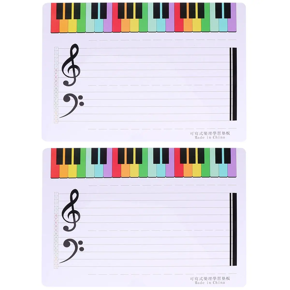 2 Pcs Magnetic Music Staff Whiteboard Rewritable Home School Double Sided Writing Board Magnetic Stickers Fix Memos
2 Pcs Magnetic Music Staff Whiteboard Rewritable Home School Double Sided Writing Board Magnetic Stickers Fix Memos
