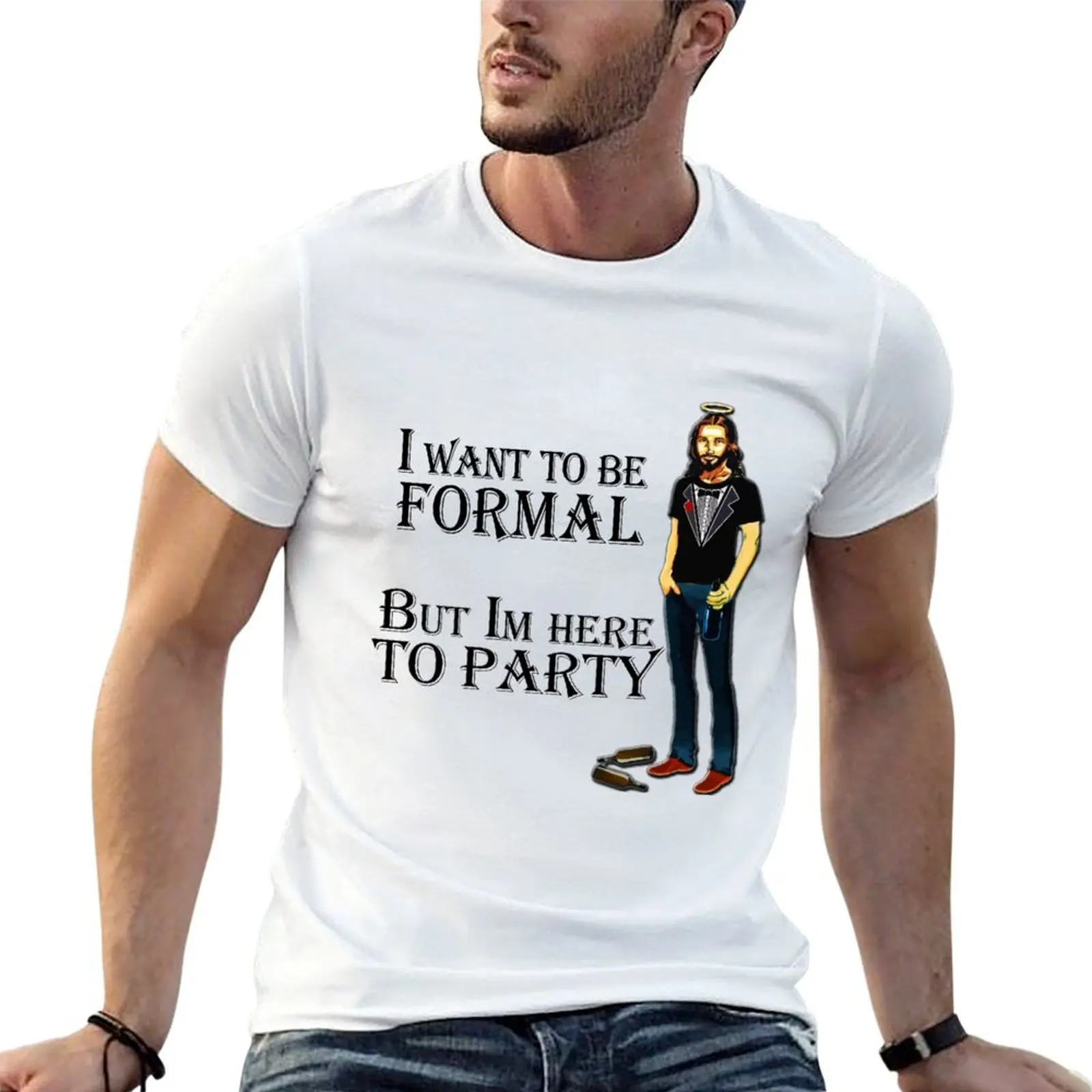 Jesus parties T-Shirt graphic t shirts for man anime tshirt T-Shirt
Jesus parties T-Shirt graphic t shirts for man anime tshirt T-Shirt