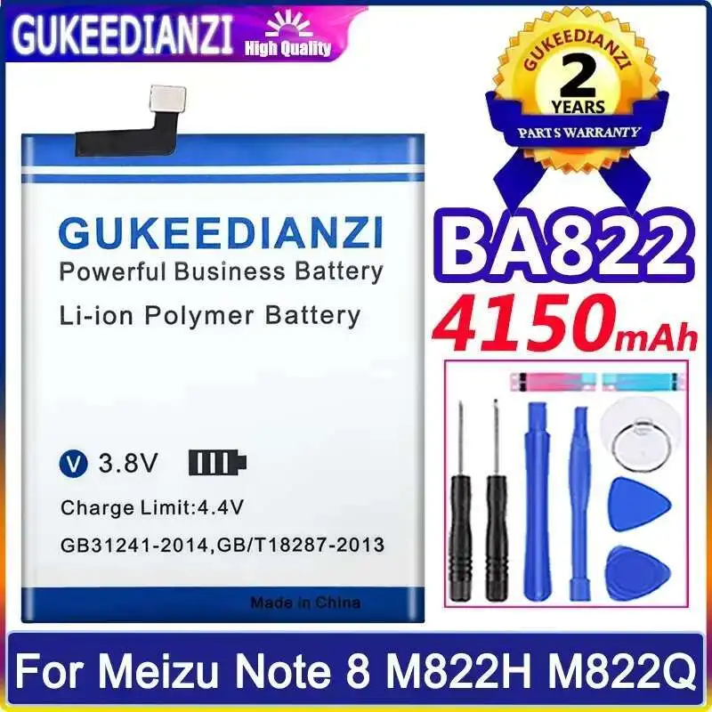 Аккумулятор мобильного телефона 4150 мАч BA822 для Meizu Note 8 Note8 M822H M822Q, замена премиум-класса, долговечный
Аккумулятор мобильного телефона 4150 мАч BA822 для Meizu Note 8 Note8 M822H M822Q, замена премиум-класса, долговечный