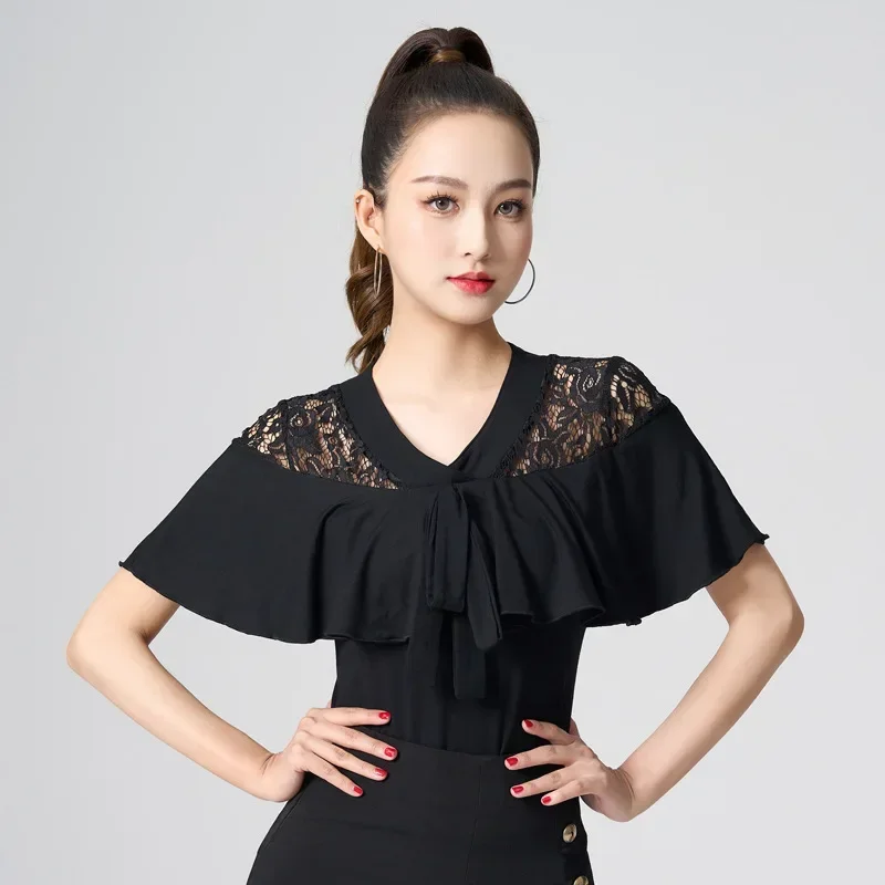 Party Dresses Adult Women Latin Samba Top Dancing Costume Ruffled Lace Latin Dance Top National Standard Ballroom Dance E3528
Party Dresses Adult Women Latin Samba Top Dancing Costume Ruffled Lace Latin Dance Top National Standard Ballroom Dance E3528