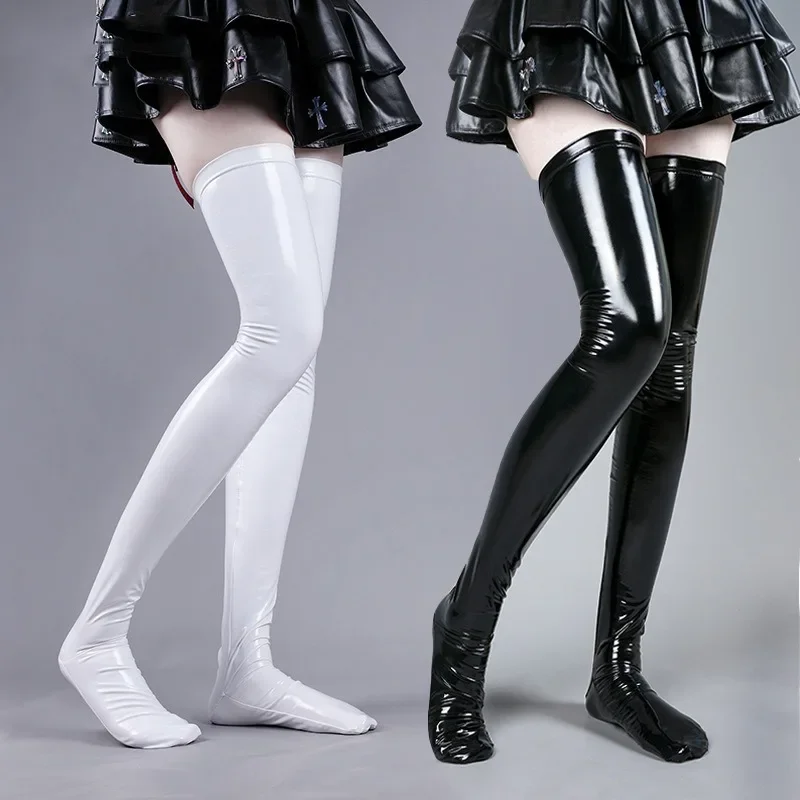 Maillot Women Black Bright Leather Over Knee Stockings Sexy Anime Queen Lolita Girl Cosplay Thigh Latex Socks Party Clubwear
Maillot Women Black Bright Leather Over Knee Stockings Sexy Anime Queen Lolita Girl Cosplay Thigh Latex Socks Party Clubwear
