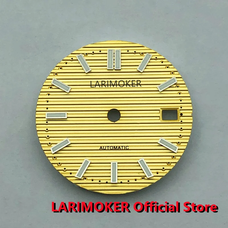 LARIMOKER 29.8mm Golden Yellow Nautilus Watch Dial Green Luminous Fits NH35 NH36 Movement
LARIMOKER 29.8mm Golden Yellow Nautilus Watch Dial Green Luminous Fits NH35 NH36 Movement