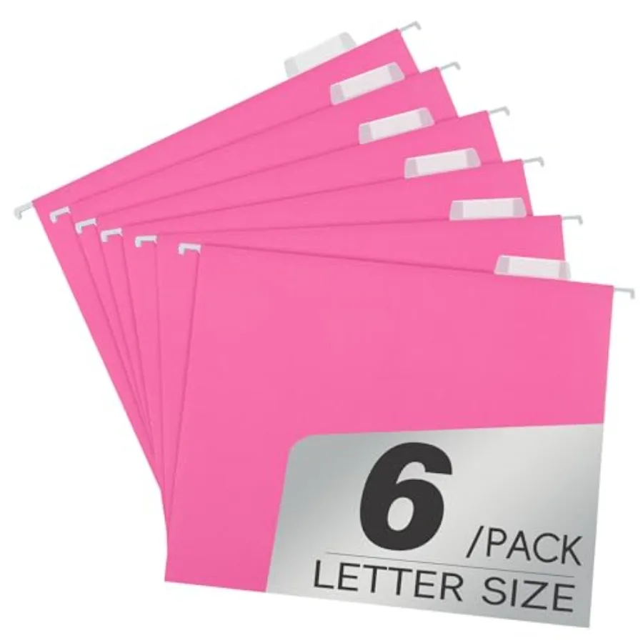 6 Pack Hanging File Folders with Pocket, Letter Size Decorative Colored File Folder Cute Pretty Hanging Folder for Office Home
6 Pack Hanging File Folders with Pocket, Letter Size Decorative Colored File Folder Cute Pretty Hanging Folder for Office Home