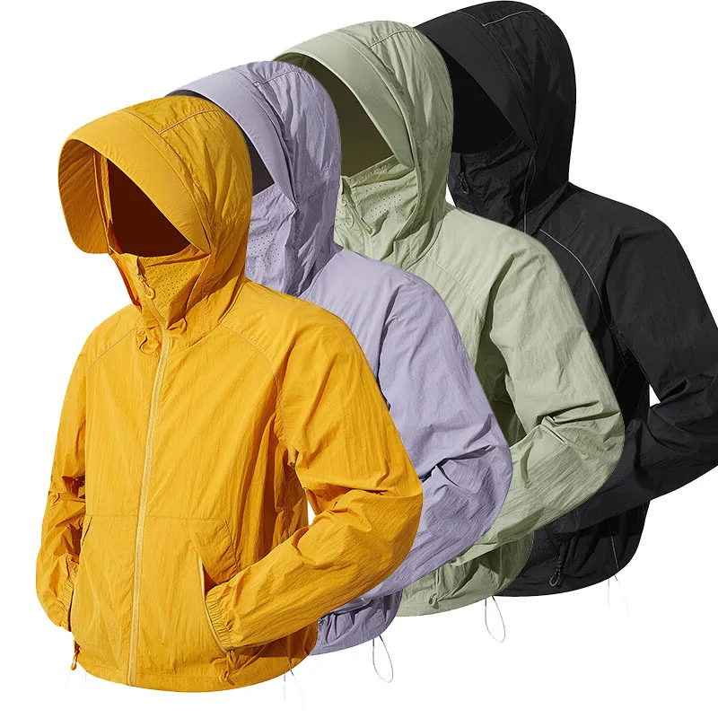 Men's Lightweight Windbreaker Thin Sun Protection Ultra-light Hooded Detachable Brim Coat
Men's Lightweight Windbreaker Thin Sun Protection Ultra-light Hooded Detachable Brim Coat
