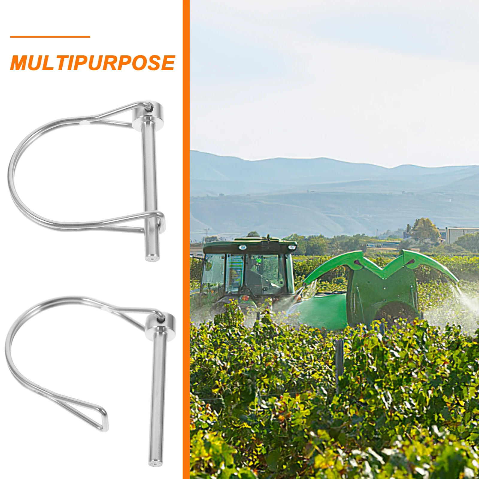 Stainless Steel Safety Coupler Pin Heavy Duty Locking Hitch Pin for Trailer Boat Truck Farm Garden Applications
Stainless Steel Safety Coupler Pin Heavy Duty Locking Hitch Pin for Trailer Boat Truck Farm Garden Applications