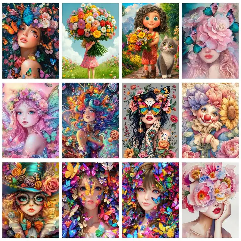 CHENISTORY Picture By Number Flowers Girl For Adults Handpainted DIY Oil Painting By Number On Canvas Home Decoration Gift
CHENISTORY Picture By Number Flowers Girl For Adults Handpainted DIY Oil Painting By Number On Canvas Home Decoration Gift