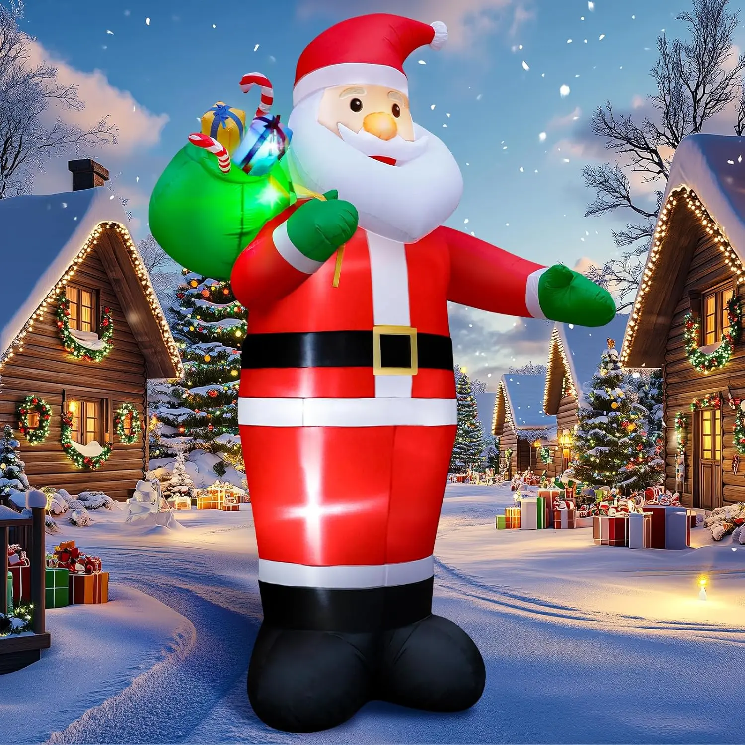 14FT Christmas Inflatable Santa Claus Outdoor Blow Up Yard Decorations,Giant Outside Standing Waterproof Smiling Santa Claus wit
14FT Christmas Inflatable Santa Claus Outdoor Blow Up Yard Decorations,Giant Outside Standing Waterproof Smiling Santa Claus wit