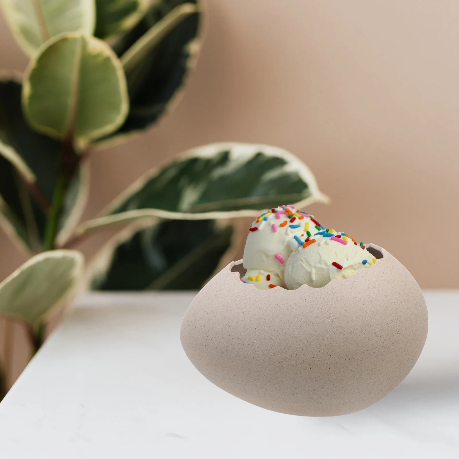 Premium Ceramic Egg Shell Shaped Pastry Bowl Multi Functional Dessert Holder Creative Flower Vase for Kitchen Tableware Decor
Premium Ceramic Egg Shell Shaped Pastry Bowl Multi Functional Dessert Holder Creative Flower Vase for Kitchen Tableware Decor