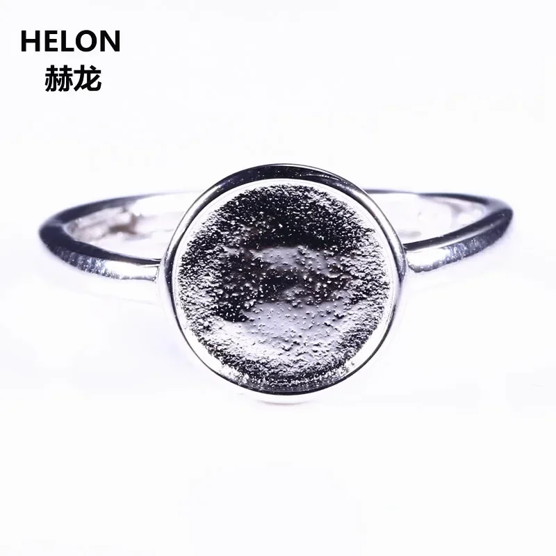 Wholesale 925 Sterling Silver White Gold Color 8mm Round Cabochon Semi Mount Engagement Ring Fine Jewelry Setting for Gemstone
Wholesale 925 Sterling Silver White Gold Color 8mm Round Cabochon Semi Mount Engagement Ring Fine Jewelry Setting for Gemstone