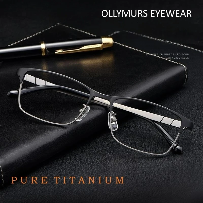 OLLYMURS Ultra-light Business High-quality Luxury Eyewear Pure Titanium Retro Square Optical Prescription Eyeglasses Frame Men
OLLYMURS Ultra-light Business High-quality Luxury Eyewear Pure Titanium Retro Square Optical Prescription Eyeglasses Frame Men