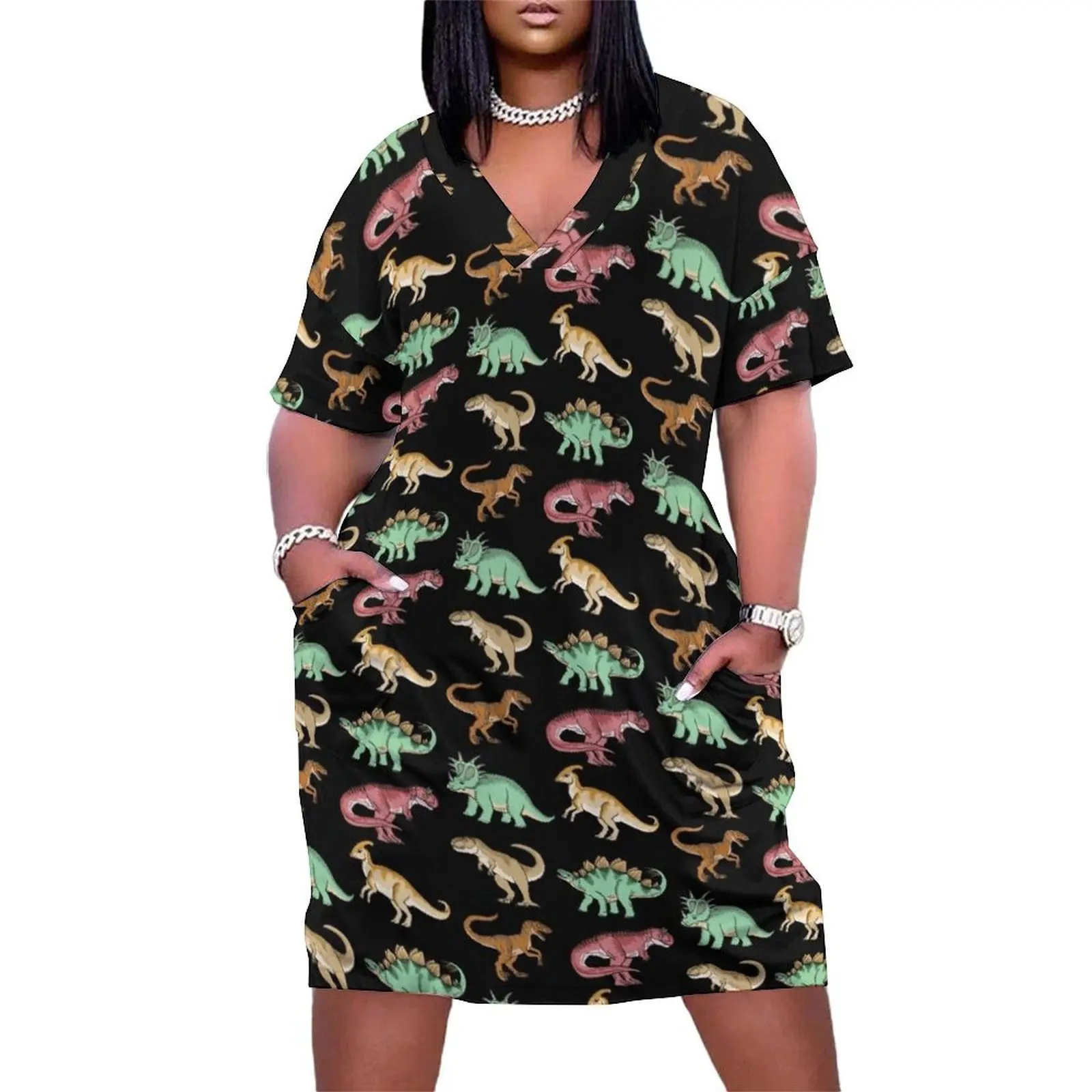 Dinosaurs! Loose Pocket Dress birthday dress for women women's evening dresses Women's summer suit
Dinosaurs! Loose Pocket Dress birthday dress for women women's evening dresses Women's summer suit