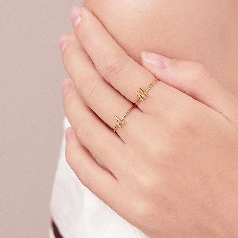 Custom Flat Name First Letter Ring Personalized Stainless Steel Gold Color Couple Ring Women Jewelry Wedding Bride Gift
Custom Flat Name First Letter Ring Personalized Stainless Steel Gold Color Couple Ring Women Jewelry Wedding Bride Gift