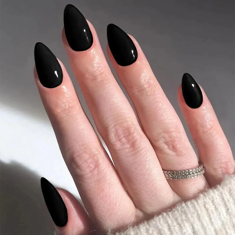 24 Pcs Artificial False Nails Realistic Fake Nails with Tools Nail Art 2024 Medium Short Almond Black Press on Nails for Gluing
24 Pcs Artificial False Nails Realistic Fake Nails with Tools Nail Art 2024 Medium Short Almond Black Press on Nails for Gluing