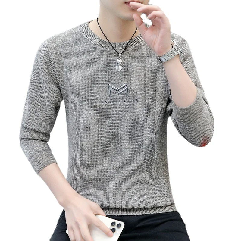 Autumn and winter fluffy warm loose round neck pullover men's casual all-match knitted base shirt
Autumn and winter fluffy warm loose round neck pullover men's casual all-match knitted base shirt