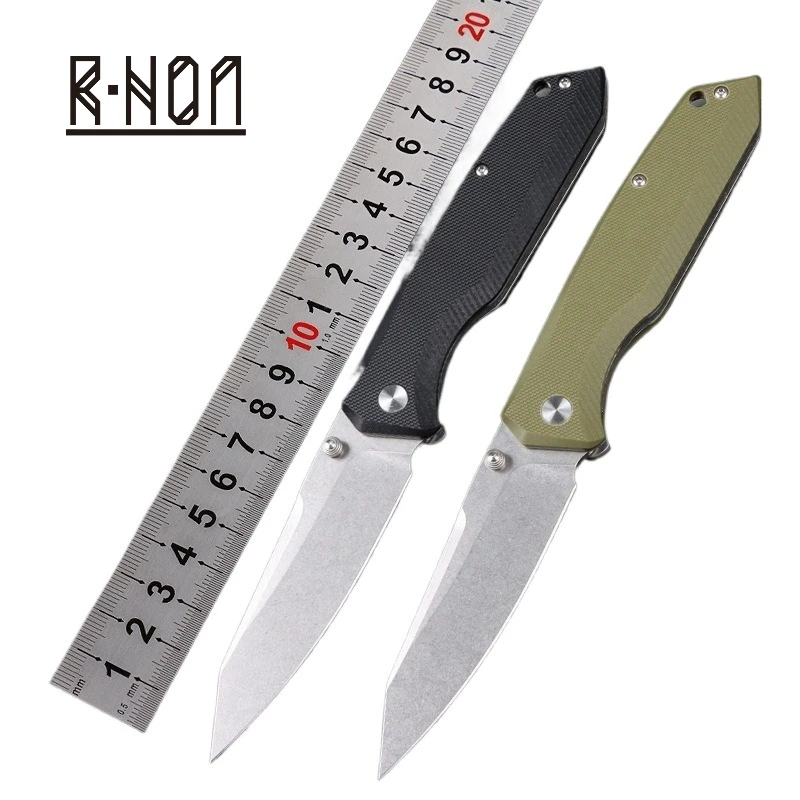 RHON 3.54inch High Carbon Outdoor S/S8Cr14 Steel Folding Knife Stone Wash Blade G10 Handle EDC Camping BBQ Folable Pocket Knives
RHON 3.54inch High Carbon Outdoor S/S8Cr14 Steel Folding Knife Stone Wash Blade G10 Handle EDC Camping BBQ Folable Pocket Knives
