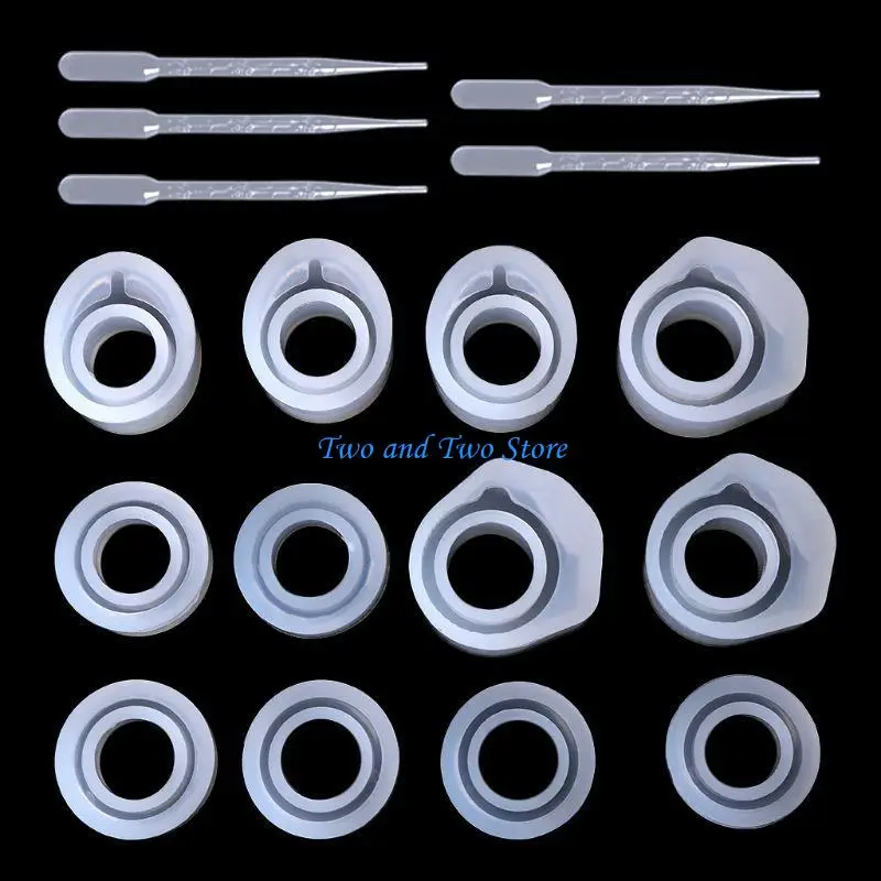 HX6F DIY Crystal Epoxy Ring Pendant Silicone Mold Handmade Craft Epoxy Resin Mold
HX6F DIY Crystal Epoxy Ring Pendant Silicone Mold Handmade Craft Epoxy Resin Mold
