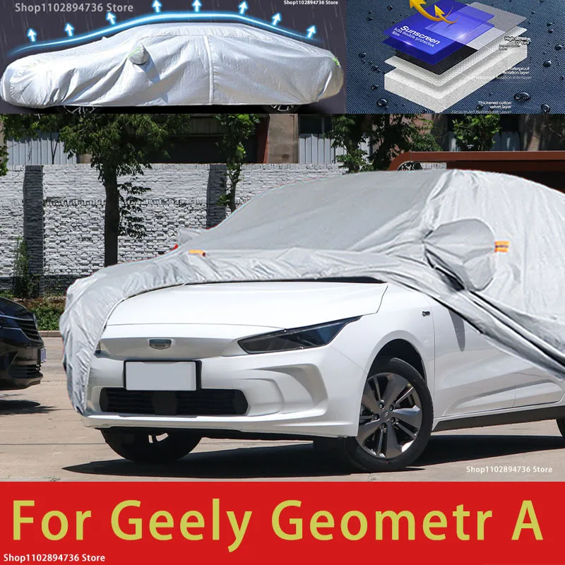 Для Geely Geometry A наружная защита, полный автомобильный чехол, снежный чехол, солнцезащитный козырек, водонепроницаемый, пылезащитный, внешние автомобильные аксессуары
Для Geely Geometry A наружная защита, полный автомобильный чехол, снежный чехол, солнцезащитный козырек, водонепроницаемый, пылезащитный, внешние автомобильные аксессуары