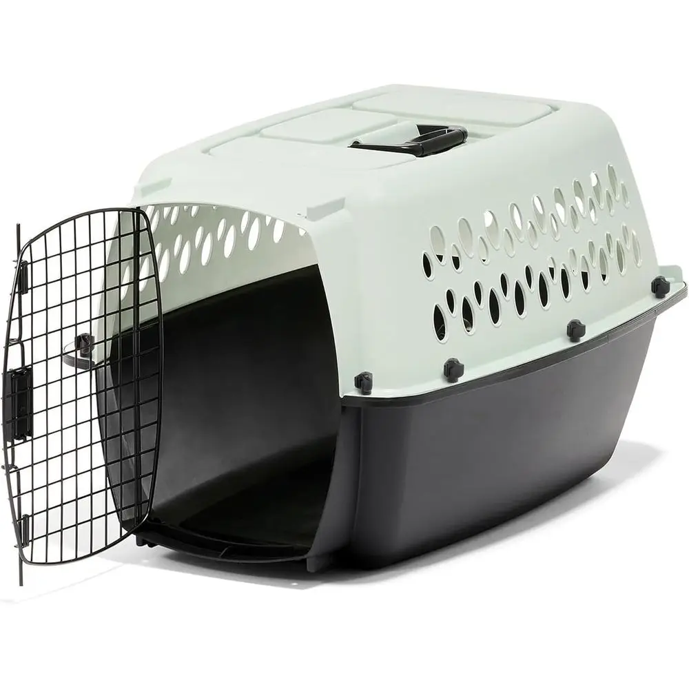 Portable Dog Crate for 15-20 lbs Pets, 24L x 14.5H, Pale Aqua & Black, Made in USA
Portable Dog Crate for 15-20 lbs Pets, 24L x 14.5H, Pale Aqua & Black, Made in USA