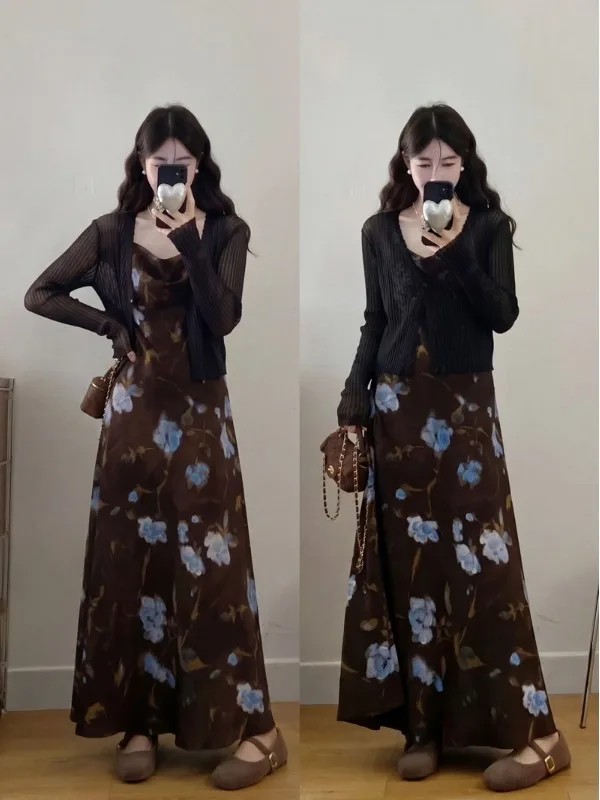 plus Size Women's Summer Romantic Elegant Vintage Oil Painting Strap Long Knitted Ice Silk Open Cardigan Shawl Set Casual Hig...
plus Size Women's Summer Romantic Elegant Vintage Oil Painting Strap Long Knitted Ice Silk Open Cardigan Shawl Set Casual Hig...