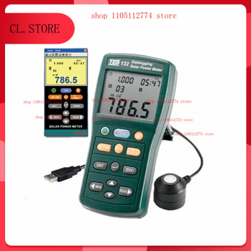TES-132 Solar Power Meter solar radiation measurement 2000W/m2 USB Data Logger
TES-132 Solar Power Meter solar radiation measurement 2000W/m2 USB Data Logger
