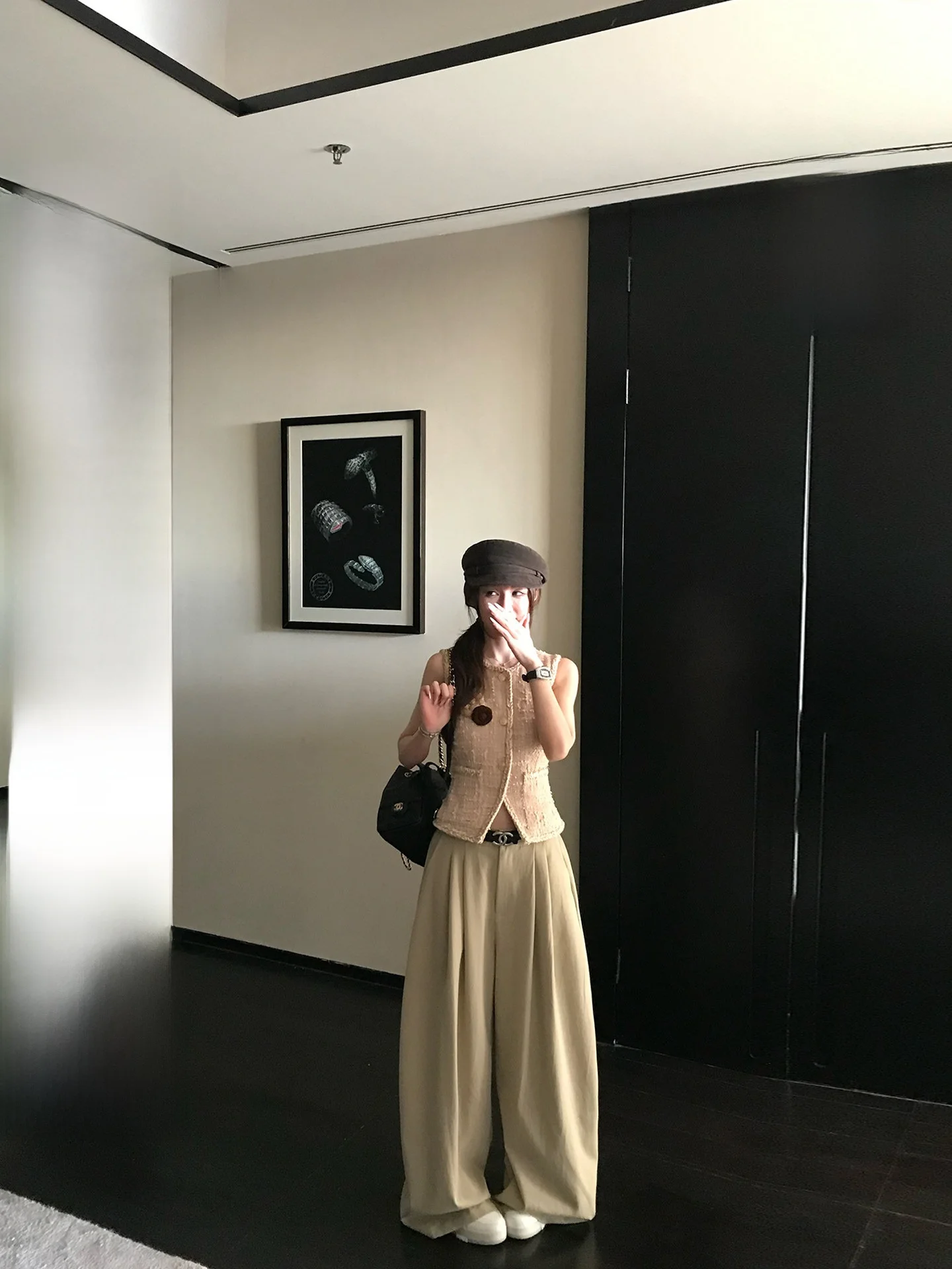 Skk Store Daily High Densi Wide Leg Casual Pants mat Pleated Soft Office Wear Ladies' Spring Commute Trousers
Skk Store Daily High Densi Wide Leg Casual Pants mat Pleated Soft Office Wear Ladies' Spring Commute Trousers