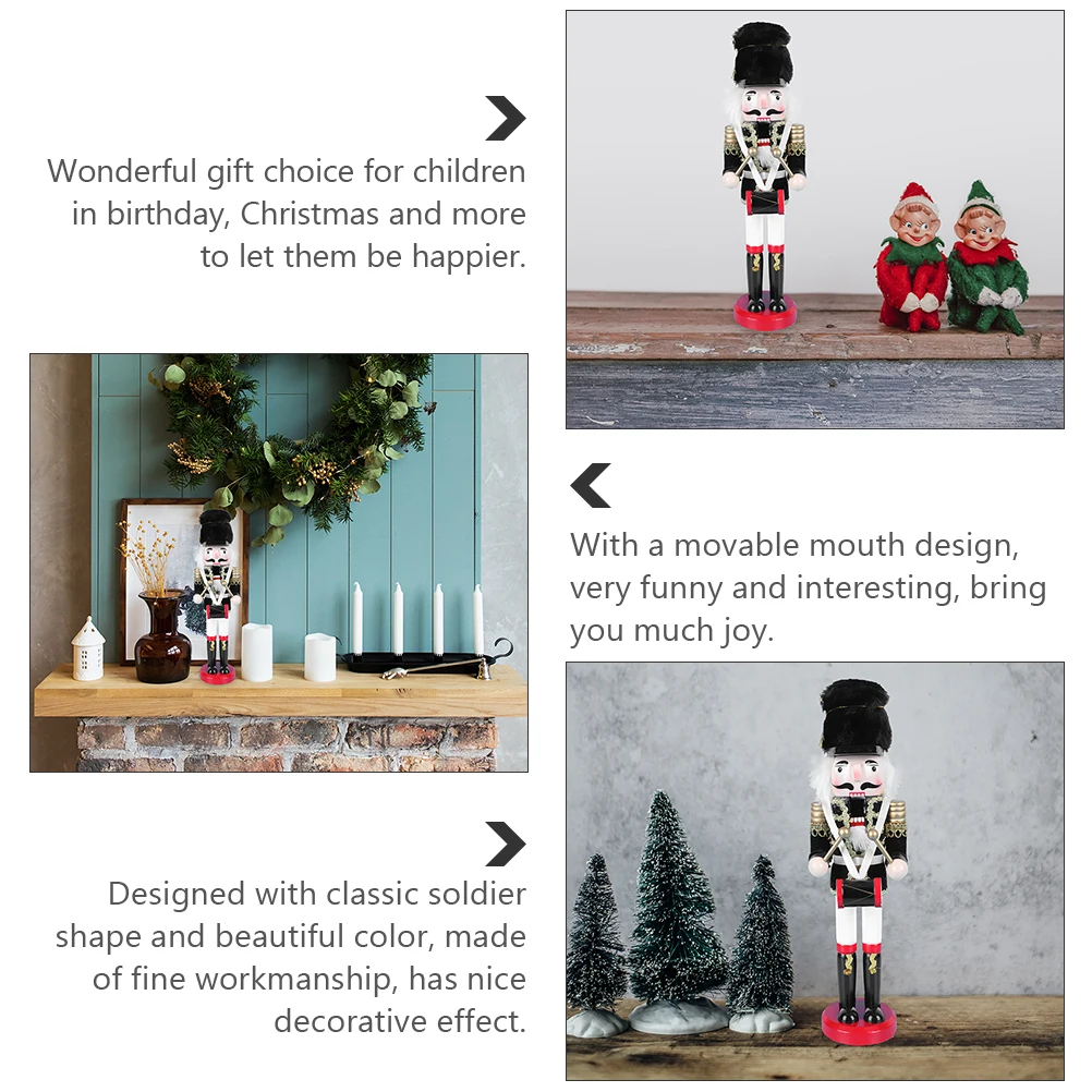 Nutcracker Soldier Ornament Puppet Decor Traditional Wood Figurines Statue Decoration
Nutcracker Soldier Ornament Puppet Decor Traditional Wood Figurines Statue Decoration