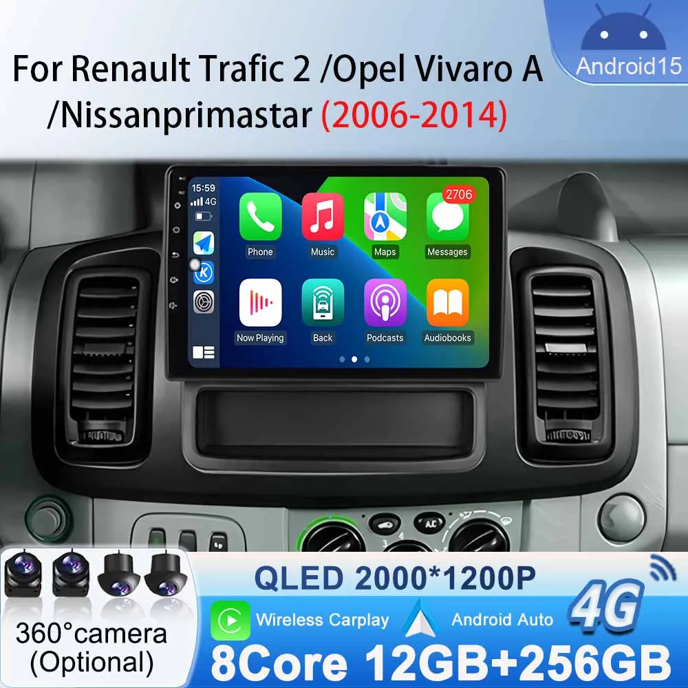 For Renault Trafic 2 for Opel Vivaro A for Nissan primastar 2006 - 2014 Android 15 Car Radio Stereo Player Multimedia Video WiFi
For Renault Trafic 2 for Opel Vivaro A for Nissan primastar 2006 - 2014 Android 15 Car Radio Stereo Player Multimedia Video WiFi
