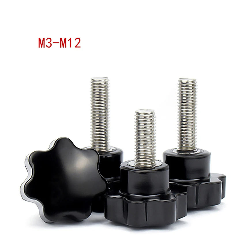 304 Stainless Steel Plum Blossom Handle Screw Star Shaped Handle Plastic Bakelite Hand Twist Knob Screw
304 Stainless Steel Plum Blossom Handle Screw Star Shaped Handle Plastic Bakelite Hand Twist Knob Screw