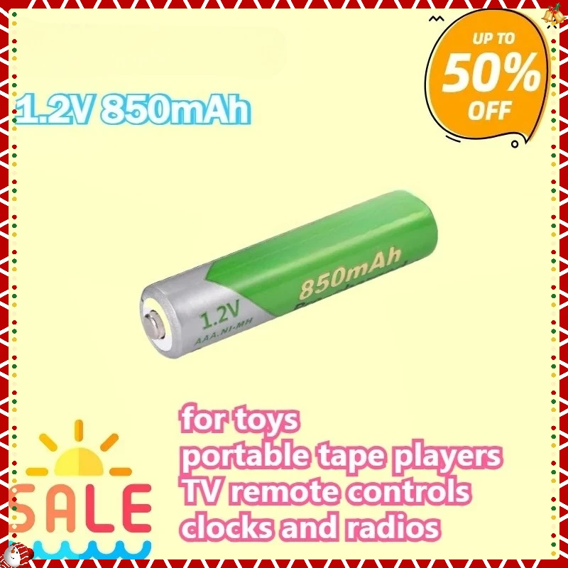 New High-quality AAA 850mah Battery 1.2V NI-MH Rechargeable Battery Aaa Low Self Discharge Battery
New High-quality AAA 850mah Battery 1.2V NI-MH Rechargeable Battery Aaa Low Self Discharge Battery